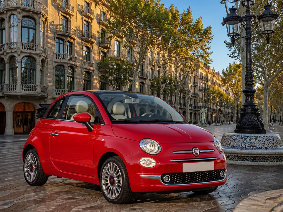 Fiat 500C — car rental in Barcelona