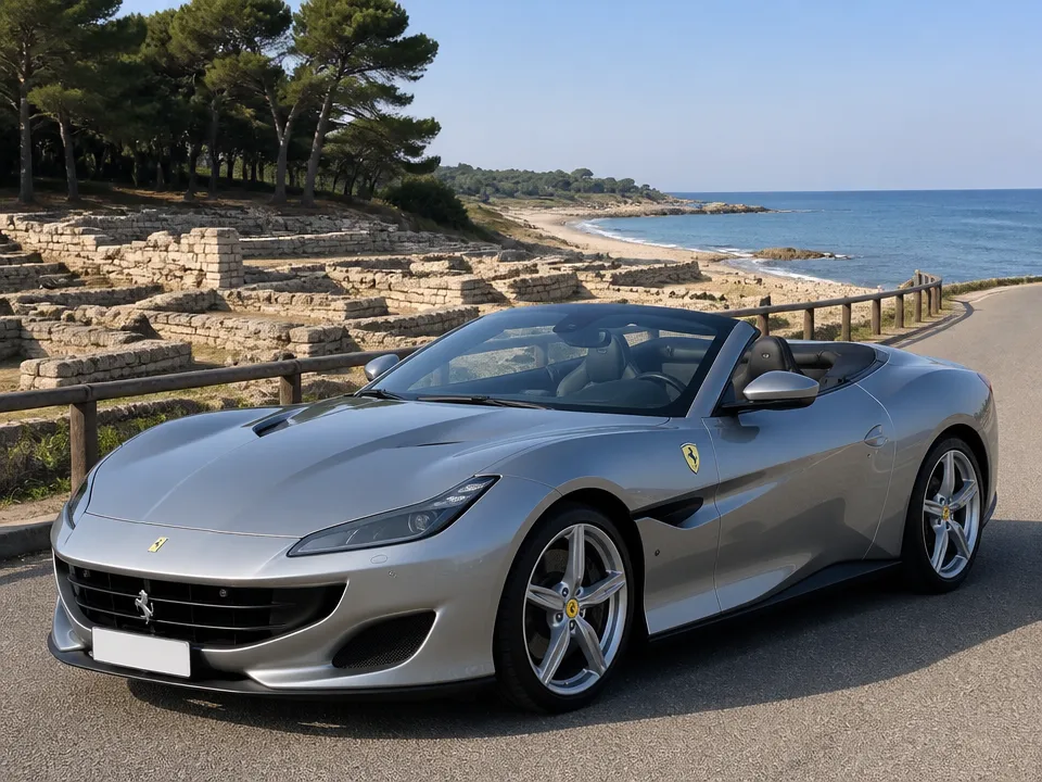 Ferrari Portofino — Mietwagen an der Costa Brava