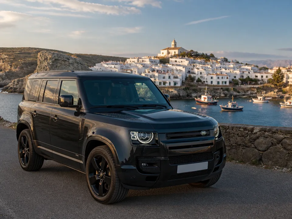 Land Rover Defender 110 — Mietwagen an der Costa Brava