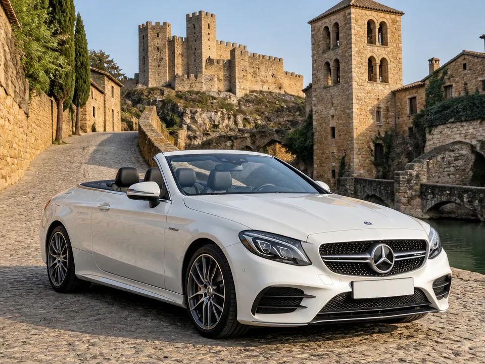 Mercedes-Benz AMG E 53 Cabriolet — Mietwagen an der Costa Brava