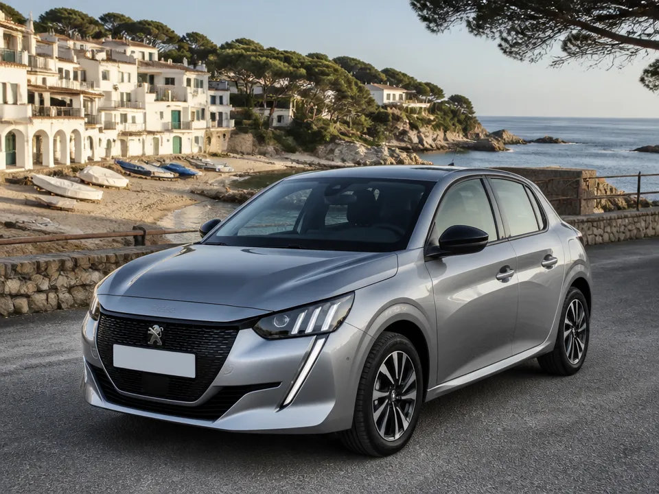 Peugeot e-208 — Mietwagen an der Costa Brava