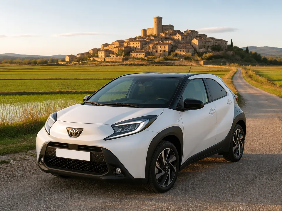 Toyota Aygo X — Mietwagen an der Costa Brava