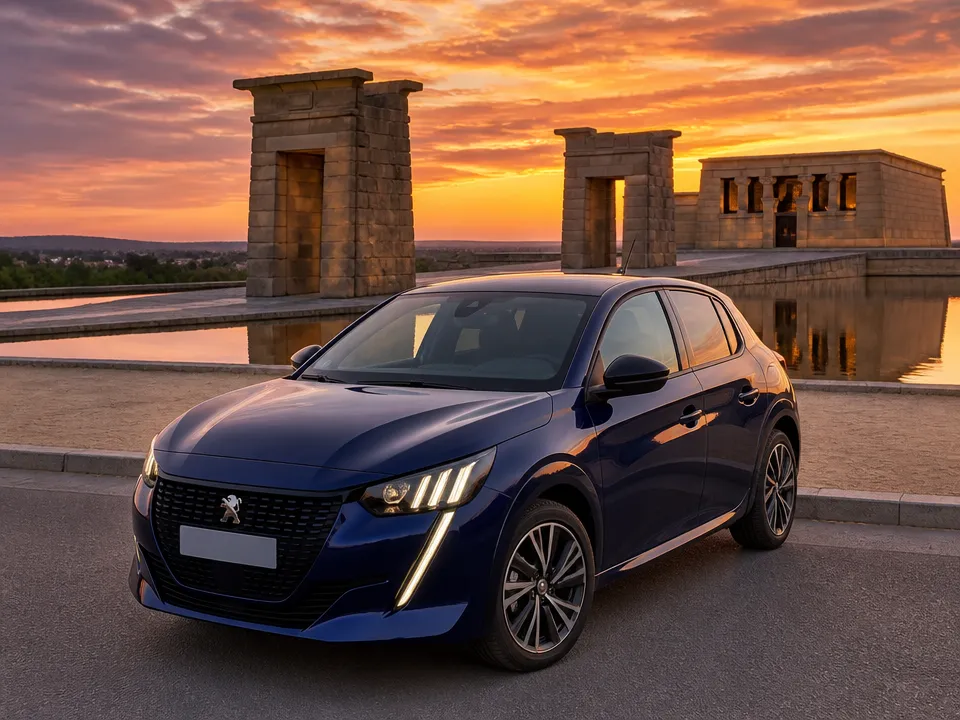 Peugeot e-208 — car rental in Madrid