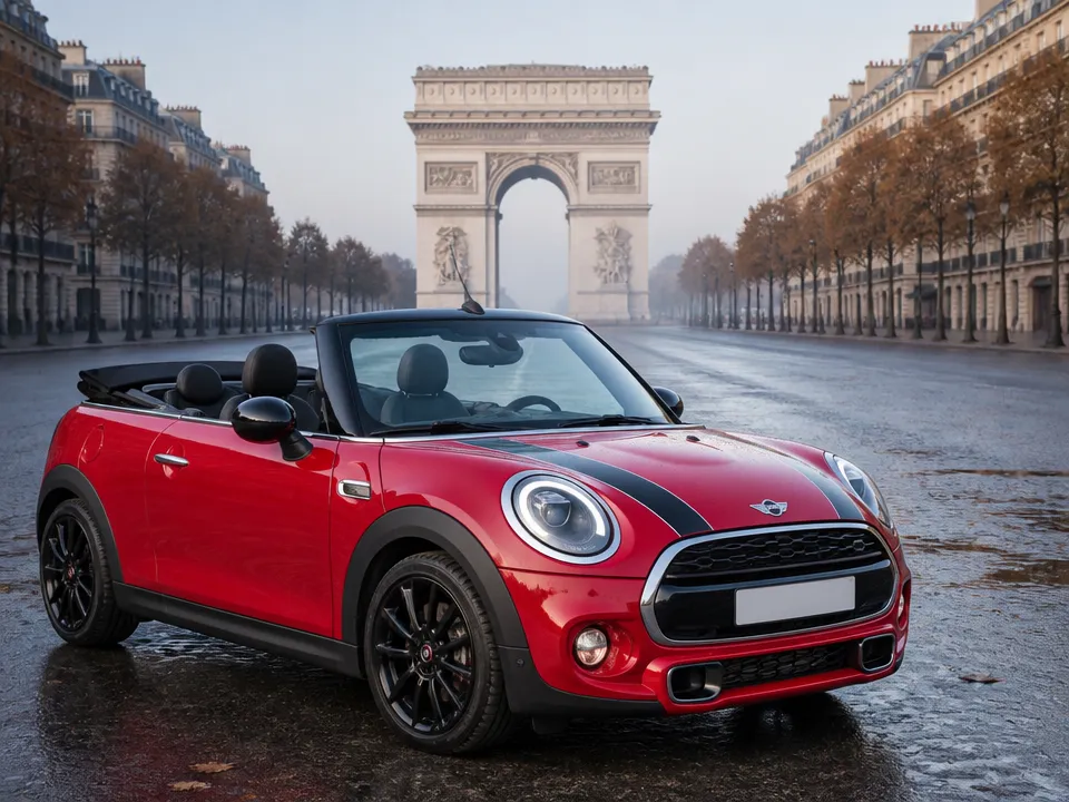 Mini Cooper Convertible — car rental in Paris