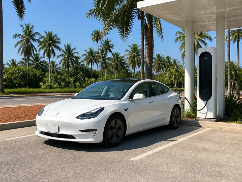 Tesla Model 3 — car rental in Phuket