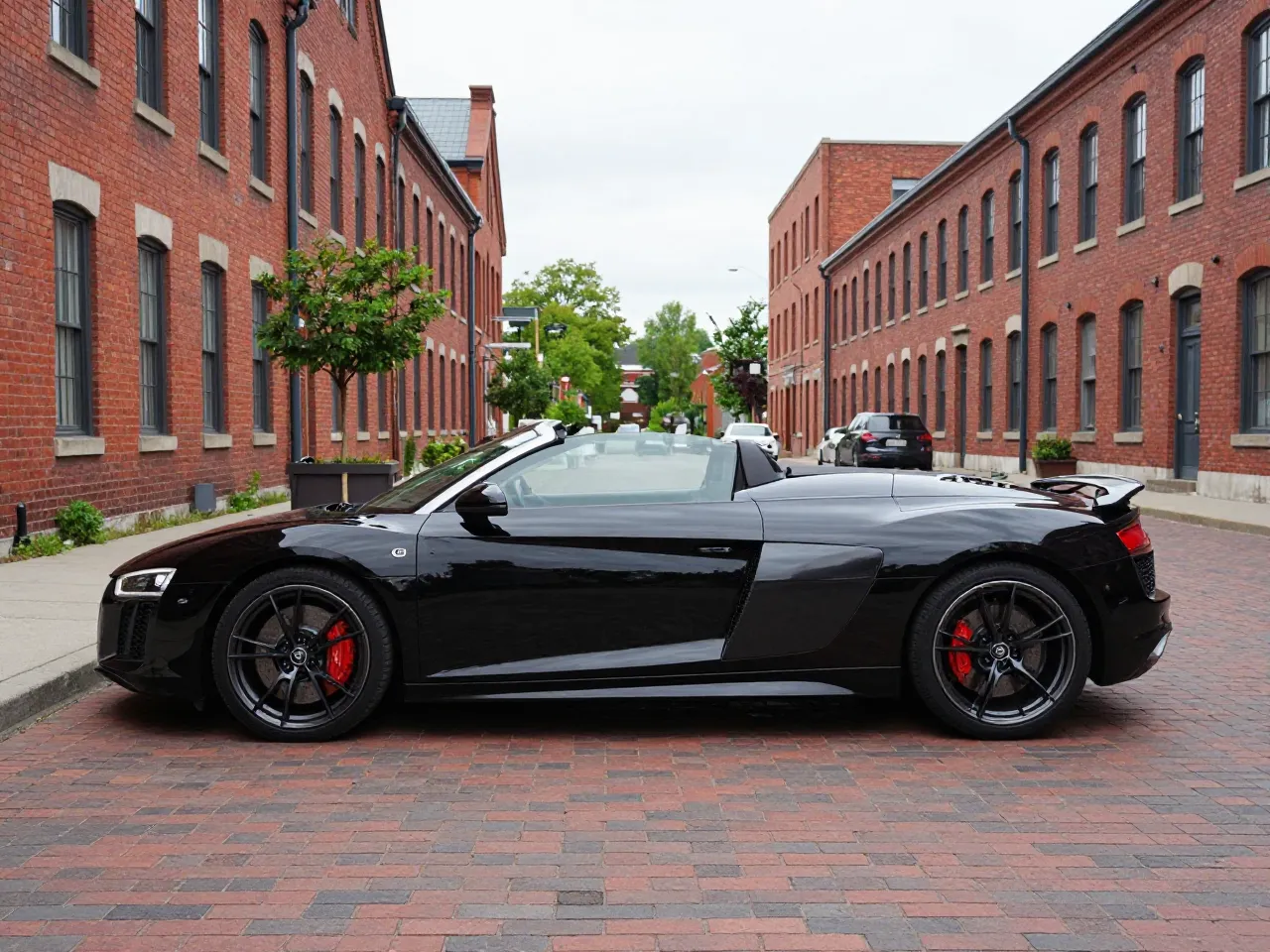 Audi R8 V10 Spyder — zijkant