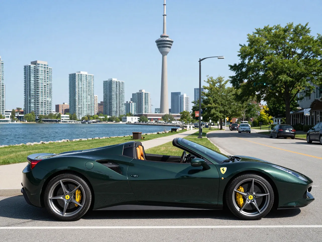 Ferrari 488 Spider — side