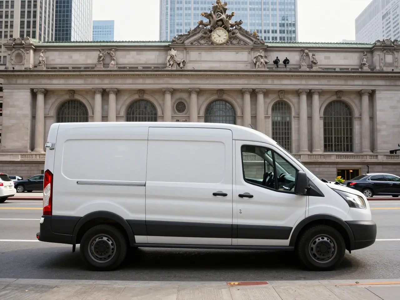 Ford Transit Passenger Van — lateral