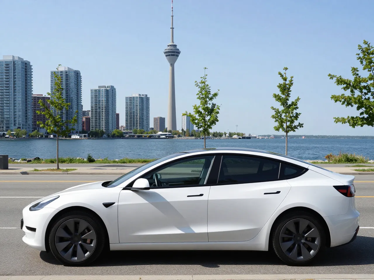 Tesla Model 3 — side