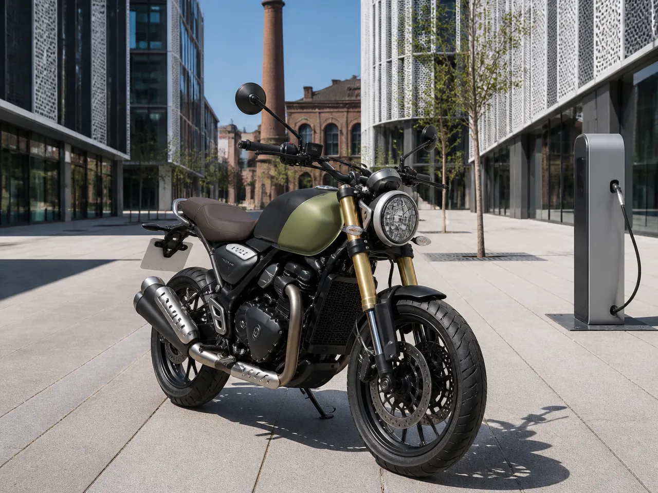 Triumph Scrambler 400 — front
