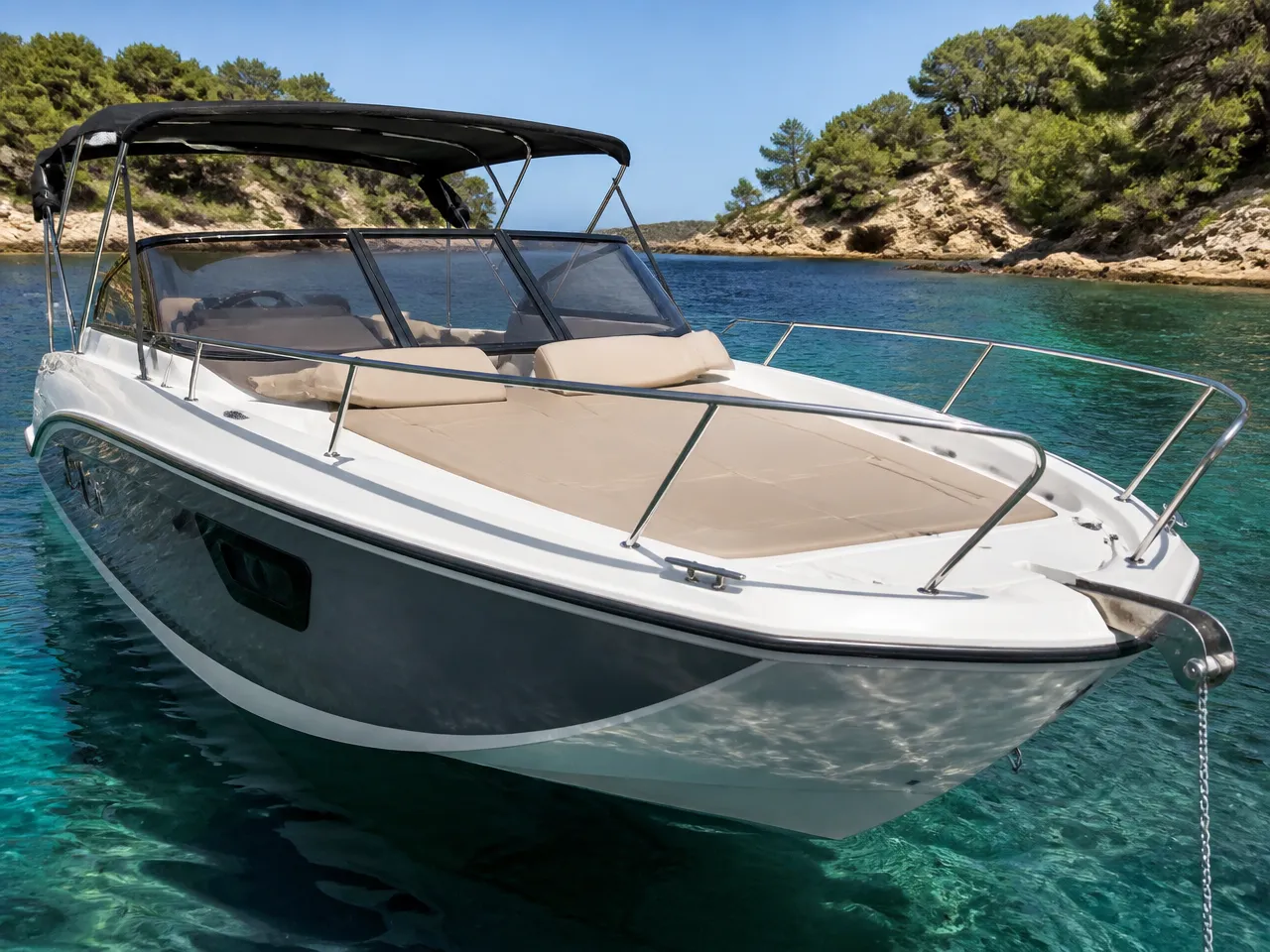 Quicksilver Activ 755 Sundeck — спереди