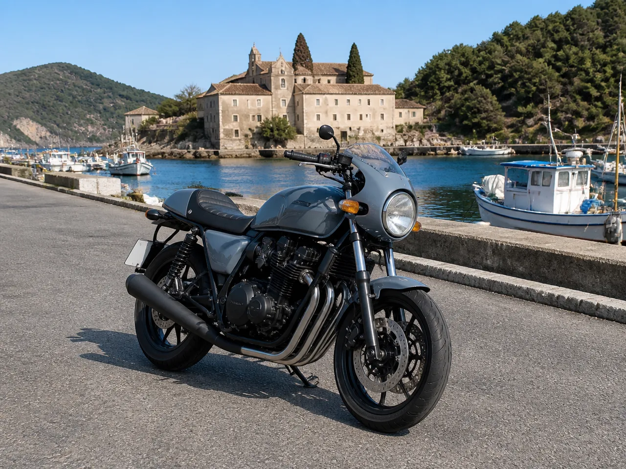 Honda CB750 Café racer — avant