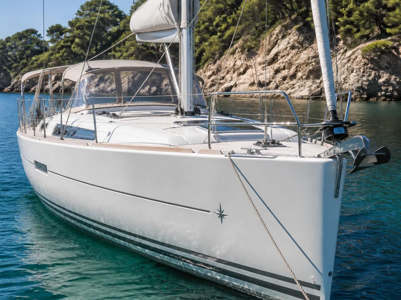 Dufour 382 Grand Large — vorn