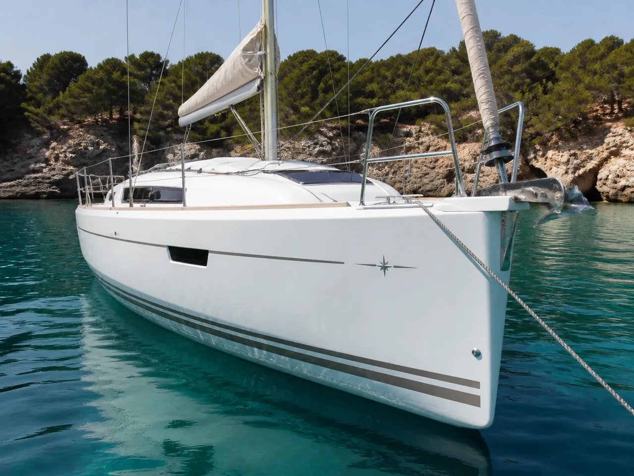 Jeanneau Sun Odyssey 349 — frontal
