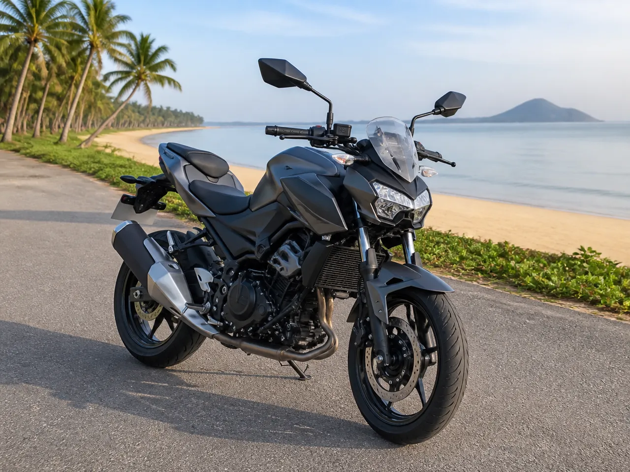Kawasaki Z400 — ด้านหน้า