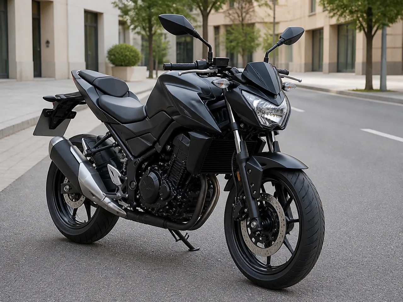 Kawasaki Z500 ABS — front