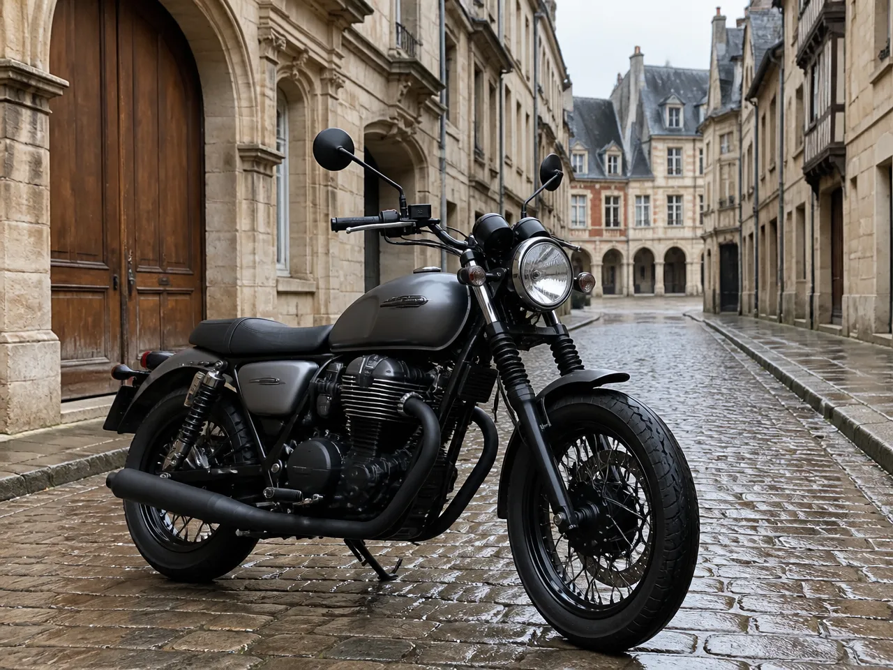 Moto Guzzi V9 Bobber — avant