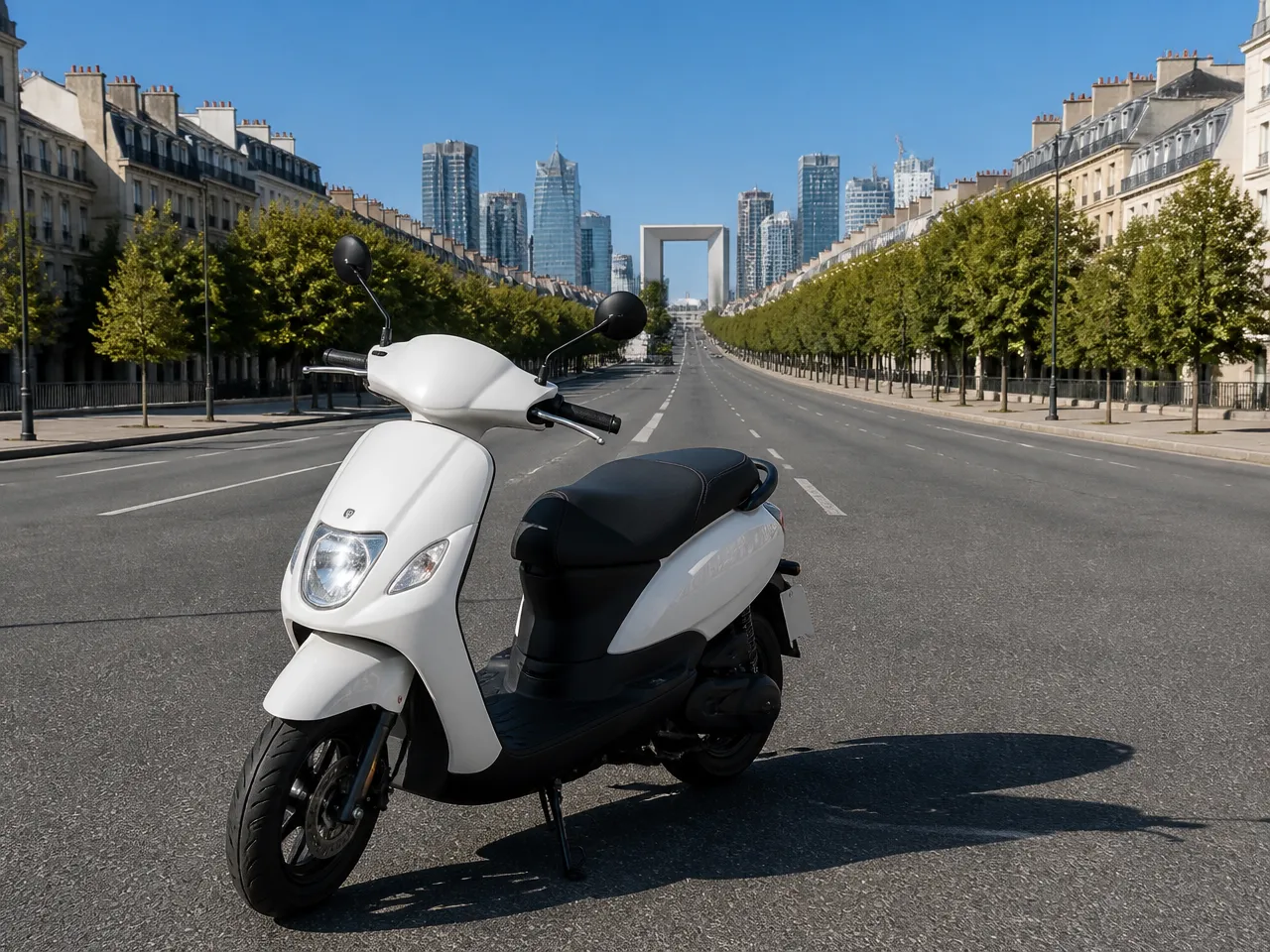 SYM e-Mio — الأمام