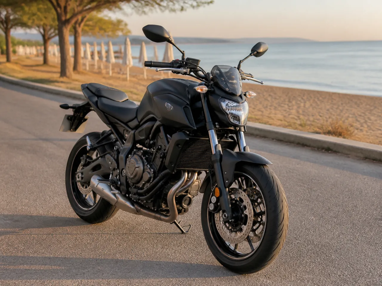 Yamaha MT-07 — ด้านหน้า