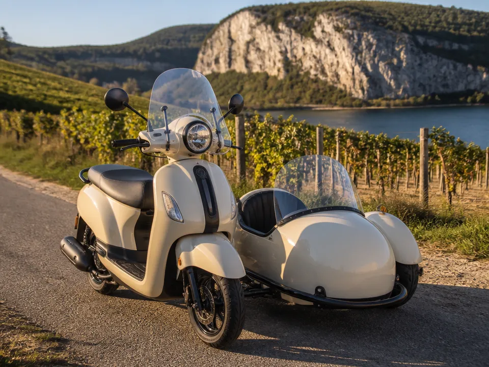 Yamaha Fazzio with sidecar