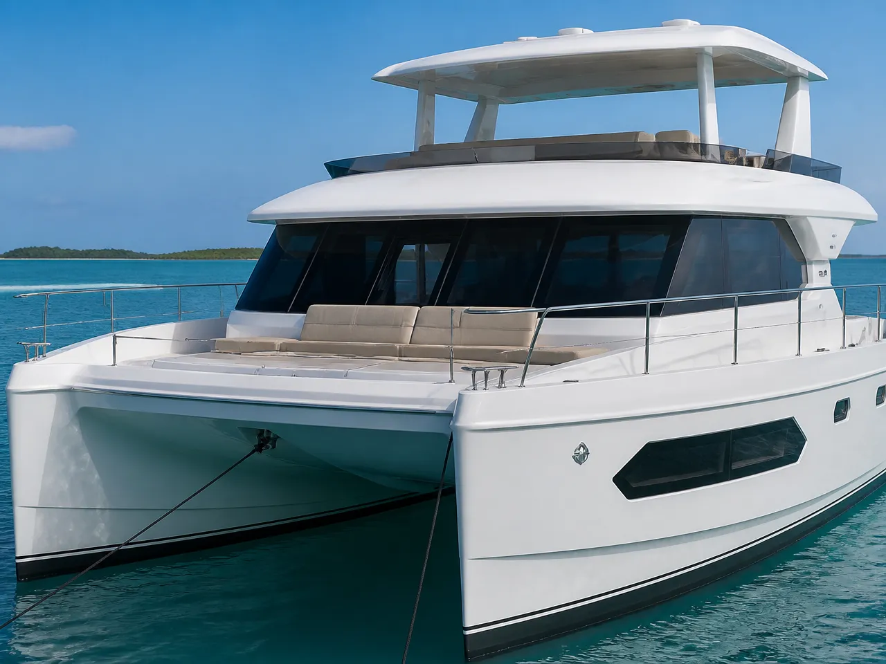 Power Catamaran Chardannay — спереди
