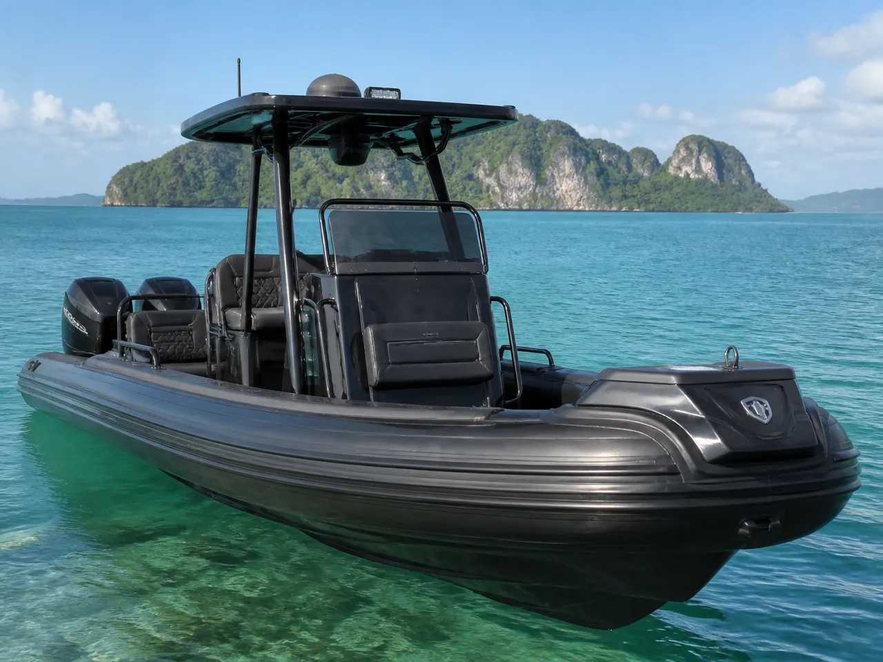 Custom 21 ft Fast Response RIB — front