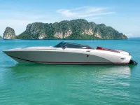 Custom 38 ft speedboat — сбоку