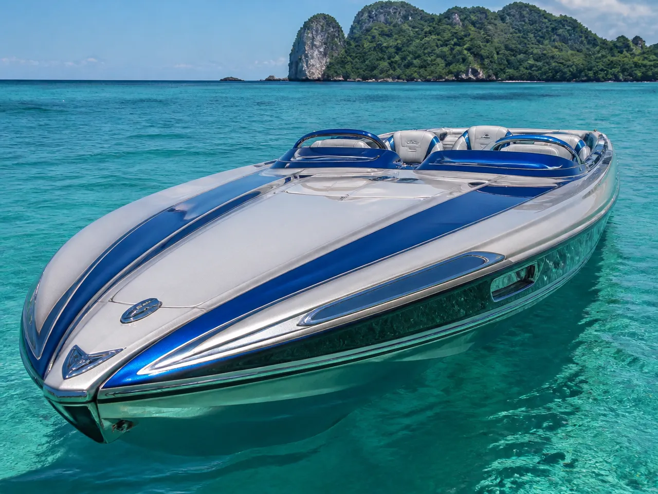 Custom Speed boat 30 ft — 전면