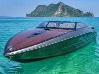 Custom speedboat 26 ft — front