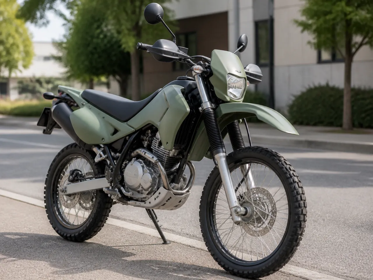 Kawasaki KLX 230 — ด้านหน้า