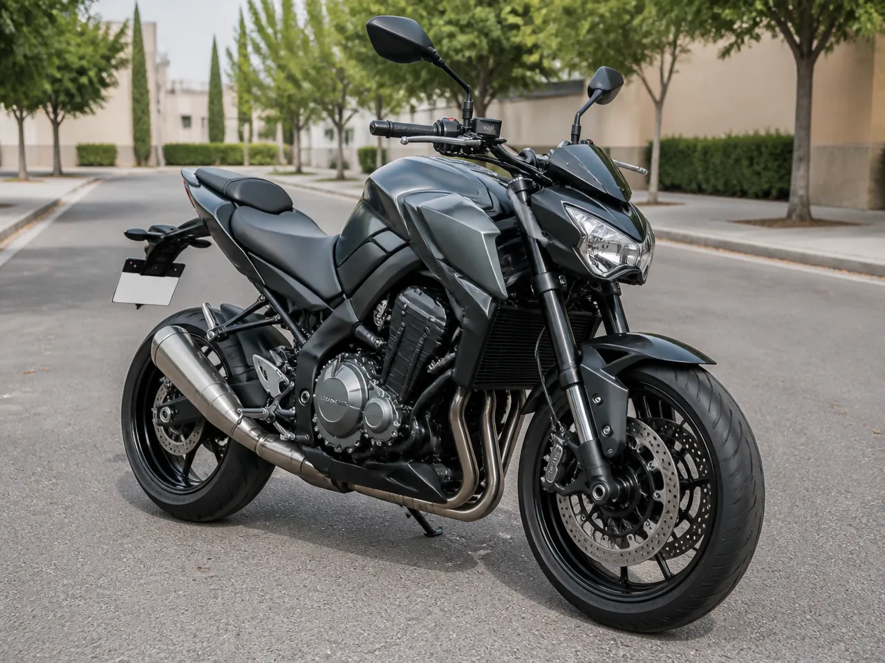 Kawasaki Z900 — front