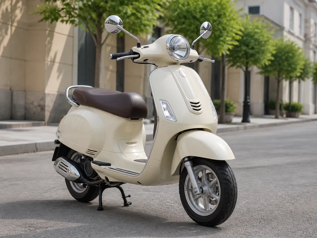 Vespa LX 125 — ด้านหน้า