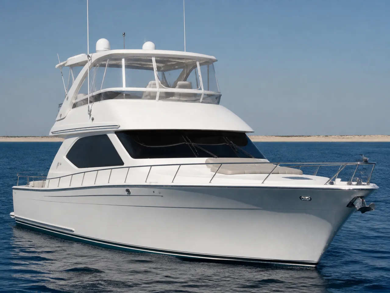 Hatteras 61 Cockpit Motoryacht — vorn
