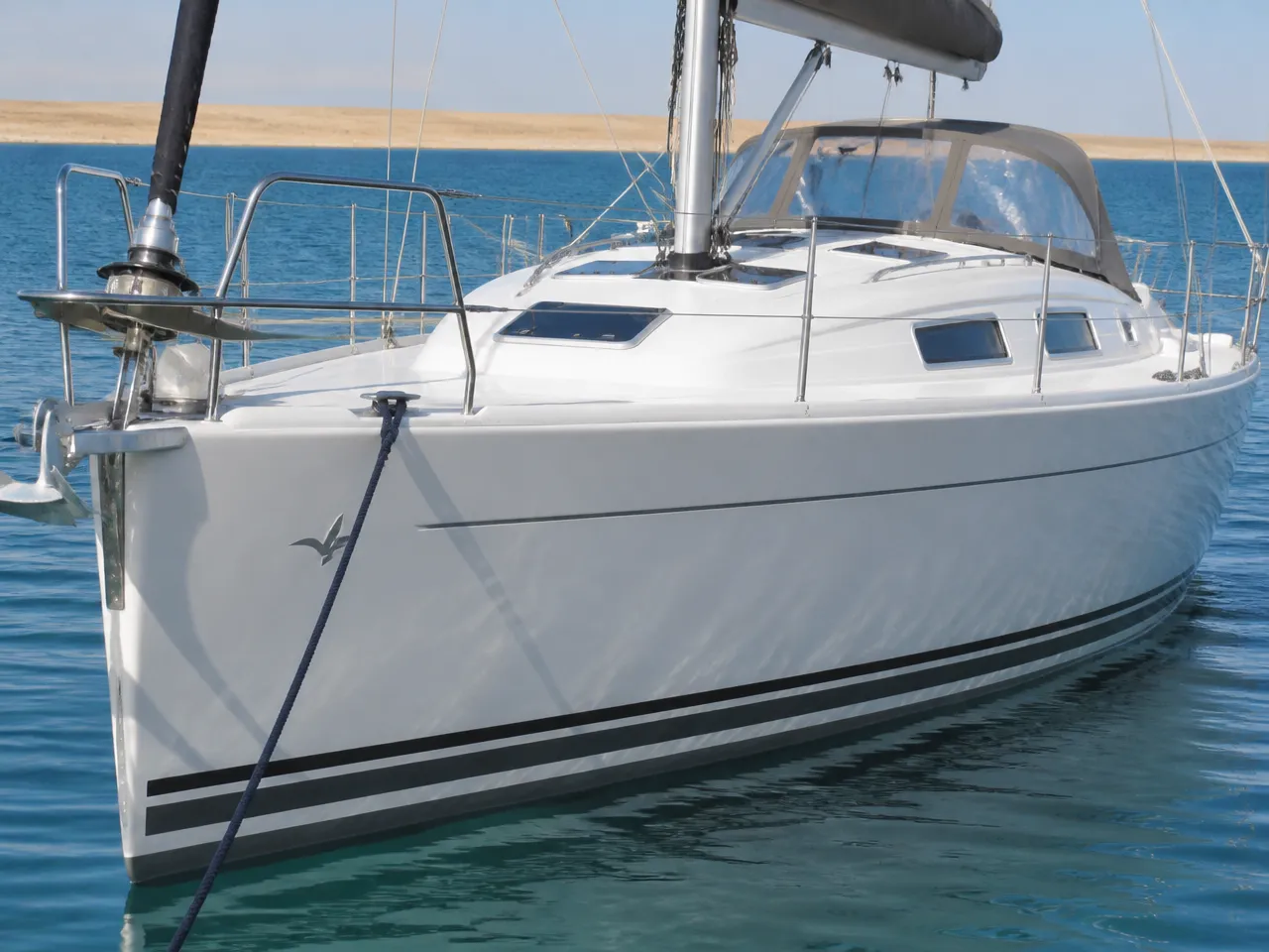 Hanse 370 — voorzijde
